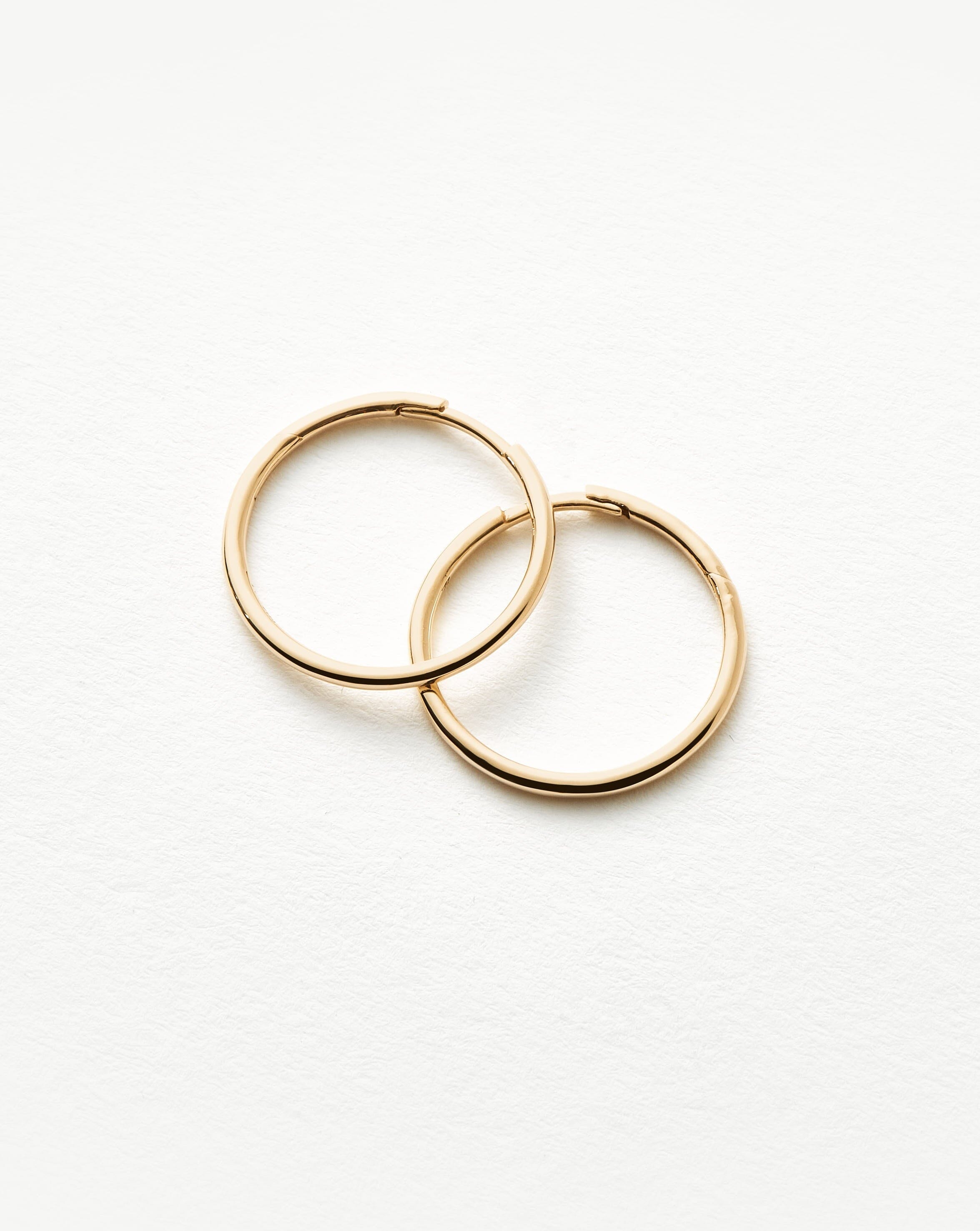 Solid Gold Classic Small Hoop Earrings